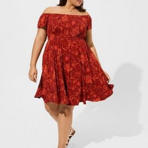 Torrid  Mini Super Soft Off The Shoulder Dress